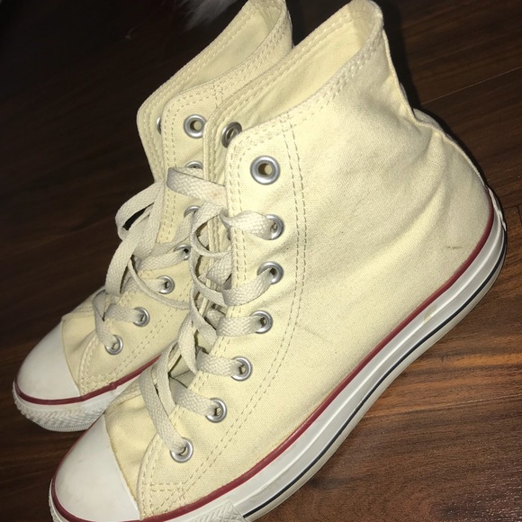 converse natural white high tops